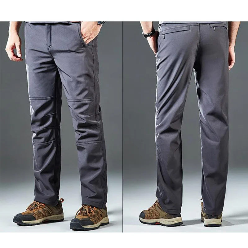 Najtaniej Mężczyźni Outdoor Winter polar runo spodnie grube termiczne wodoodporne wiatroszczelne oddychające odporne na zarysowania spodnie wspinaczka spodnie narciarskie