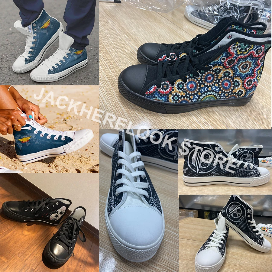 Jackherelook/3D цветная обувь с радужным принтом; Вулканизированная обувь для женщин и мужчин; уличные кроссовки для бега; высокие парусиновые кроссовки для мальчиков и девочек