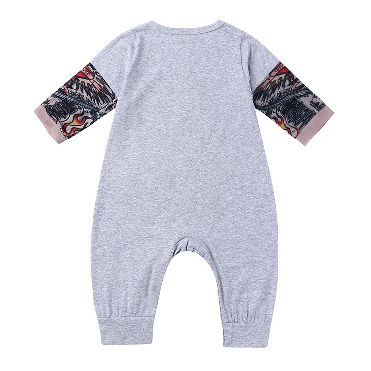 baby bodysuit dress Spring Autumn Baby Boys Romper Novelty Tattoo Newborn Baby  Clothes Cotton Long Sleeve Toddler Girl Romper 6-24 Months bright baby bodysuits	