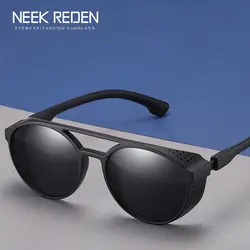 Neek Reden ретро круглые полые мужские солнцезащитные очки в стиле стимпанк женские брендовые дизайнерские солнцезащитные очки Классические