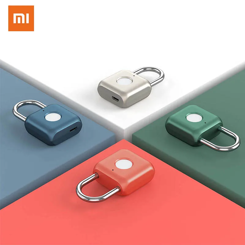 XIAOMI Youdian Smart Fingerprint Padlock Kitty USB Waterproof Electronic Lock Home Anti-Luggage Case Safety | Обустройство дома