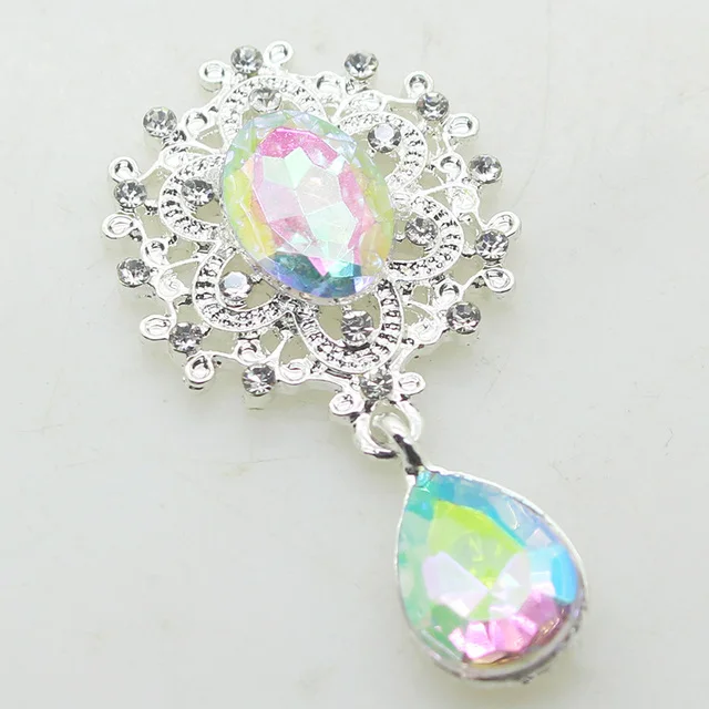 Elegant Crystal Brooch Set - Fashionable Wedding & Holiday Decorations