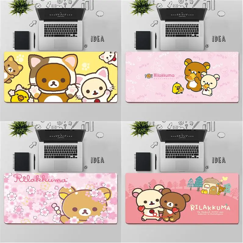 FHNBLJ Top Quality kawaii rilakkuma Comfort Mouse Mat Gaming Mousepad Free Shipping Large Pad Keyboards | Компьютеры и офис