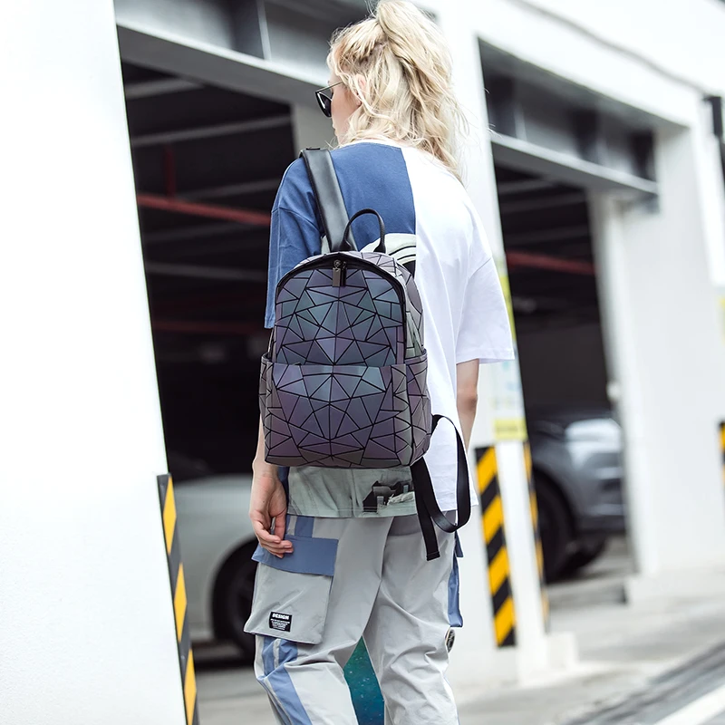 OLOEY Luminous Backpack for Women Geometric Geogrous Travel