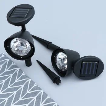 

2PCS/Set Lawn Lamp Rustproof ABS Solar Power Decorative Garden Light for Garden Use