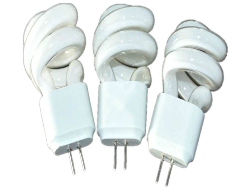 Description Picture 4 of itemTwo Pins Small Spiral Tube Bulbs Mirror light Aisle Lamp Lens Headlight Energy-Saving Light Bulbs G4 AC 220V 3W 5W