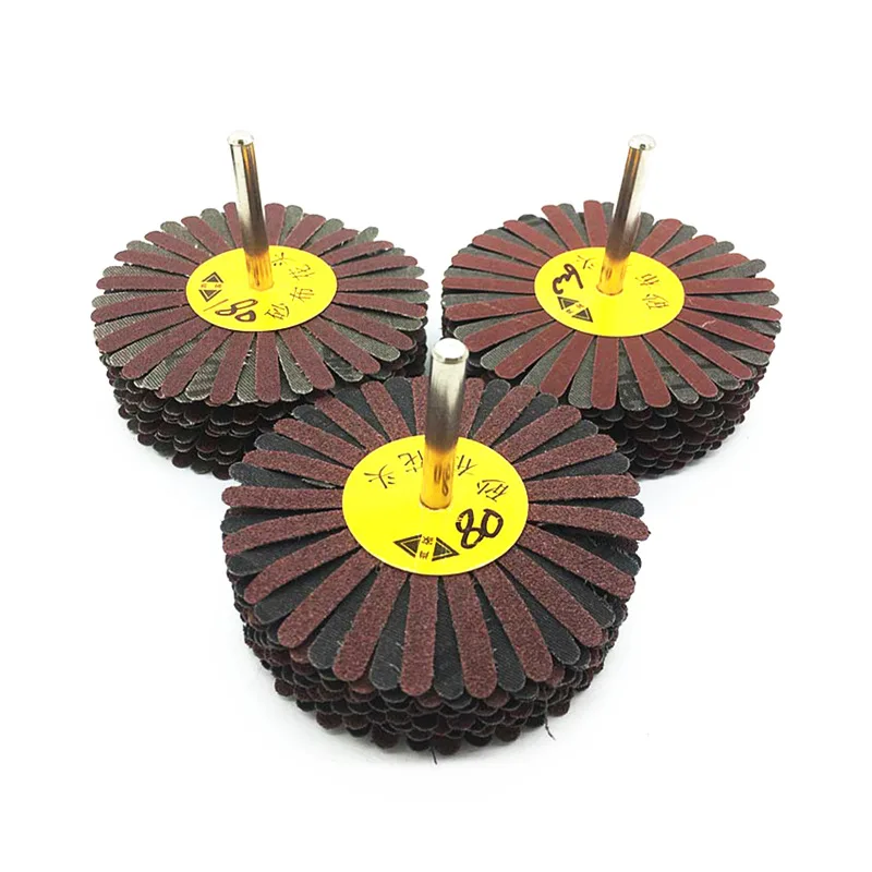 

Wholesale Abrasive Band Flower Head Grinding Head Flap Disc Soft Cloth Convex Surface Gap Polishing Wood Sculpture Root Carving