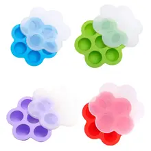 7 отверстий детские пищевые добавки контейнер с крышкой силиконовый герметичный контейнер грудное молоко для хранения в замороженном виде коробка