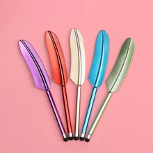 1 предмет, новинка, в форме пера конденсаторная ручка для планшетов и телефонов стилус конденсатор стилусы Сенсорный экран для айпада, сотового телефона аксессуары