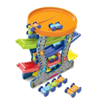 

Children's Track Scooter DIY Educational Toys Four-layer Inertial Car Boy Toys Racing Creative And Funny