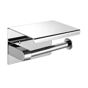 

304 stainless steel towel rack bathroom toilet roll holder toilet paper holder shelf mobile phones free punch