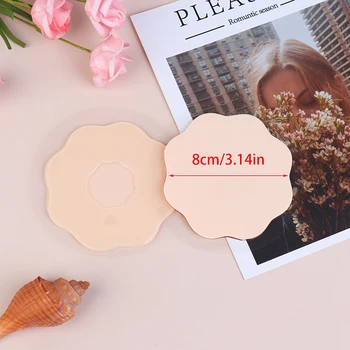 

1 Pair Silicone Nipple Cover Round Black Nipple Stickers Self Adhesive Breast Pad Pasties Petal Invisible Nipple Accessories
