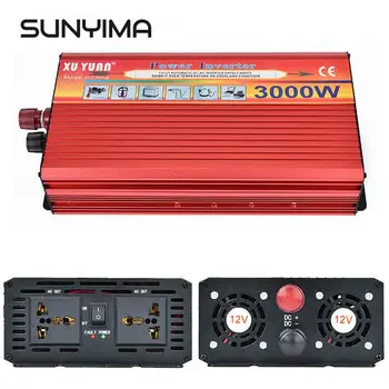 

SUNYIMA 3000W Car Inverter DC 12V 24V To AC 110V 220V inversor Auto Power Converter voltage transformer USB Car Charger