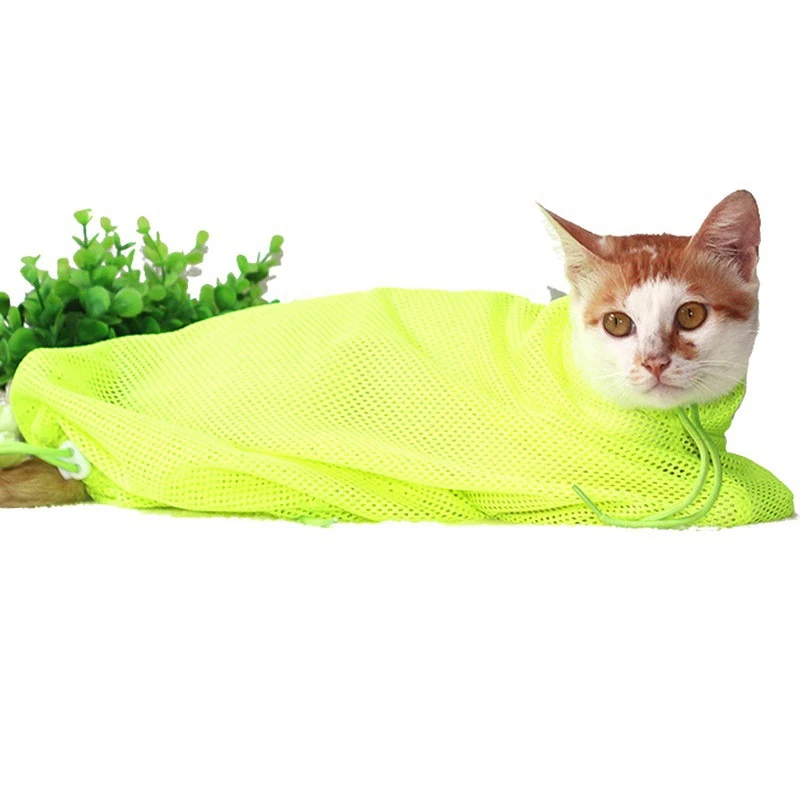 Сетчатый мешок Orang catinchittingbag, сетчатый купальный Кот, розовый, голубой, товары для красоты, сумка для ванной, фиксированная сумка, сумки для катания, мешок для ногтей