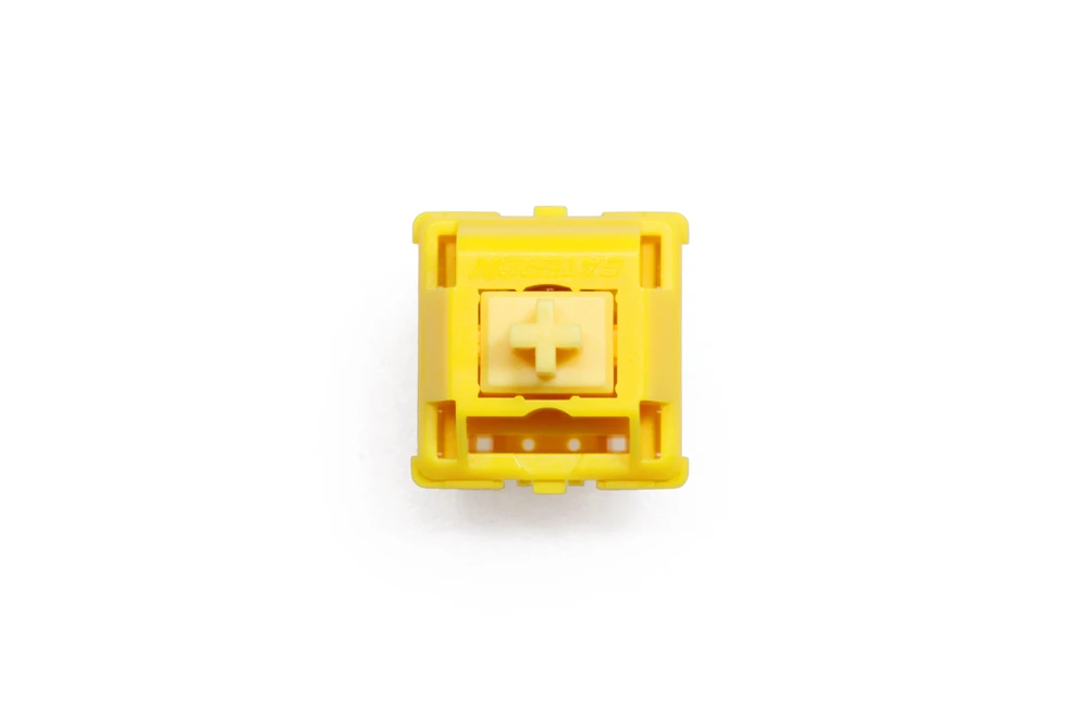 Linear da Haste do Rgb Amarelo do Ouro com a Caixa mx dos Extras 5pin do Interruptor do Ouro do Tampão de Gateron para o Teclado Interruptor Mecânico Base Acrílica 63g 50m - Imagem 4