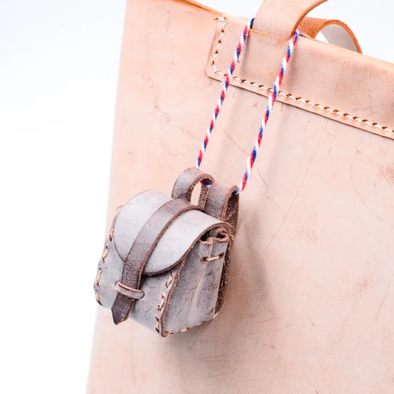 Наборы инструментов для рукоделия из натуральной кожи креативная мини-сумка для кукол ручной работы и игрушек Подарочная игла швейный кожаный материал упаковка сумка с подвесками