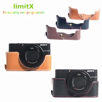 

Pu Leather Case Bottom Battery Opening Version Protective Half Body Cover Base For Sony RX100 VII VI V VA IV III II Camera