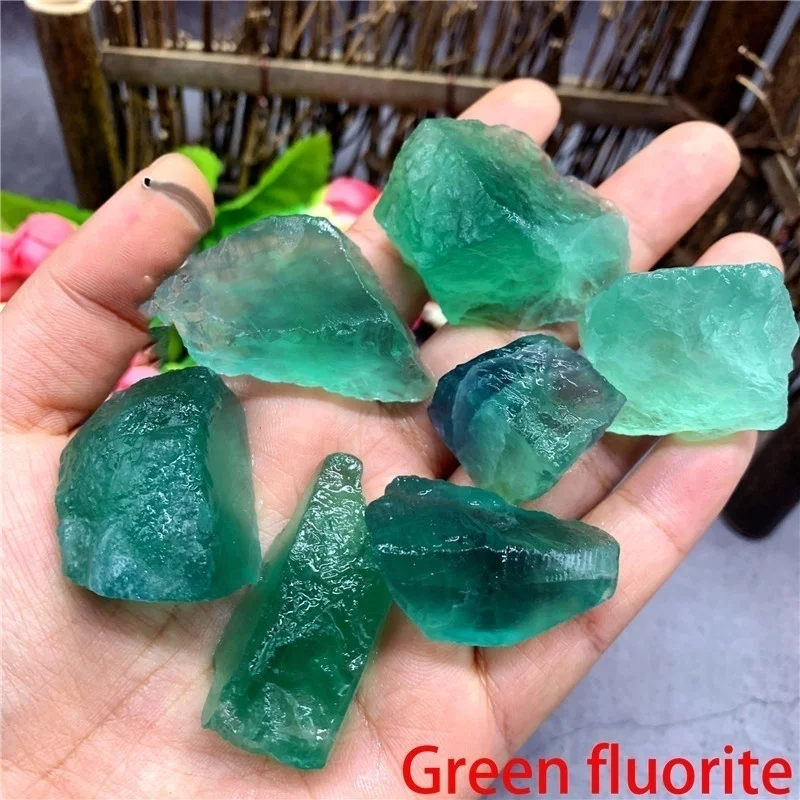 30-50gGreen fluorite 30-50 г натуральный редкий сырой обсидиан цветной флюорит драгоценный камень минеральный образец Кристалл Рейки Исцеление Расширенная Коллекция Diy - Цвет: 30-50gGreen fluorite