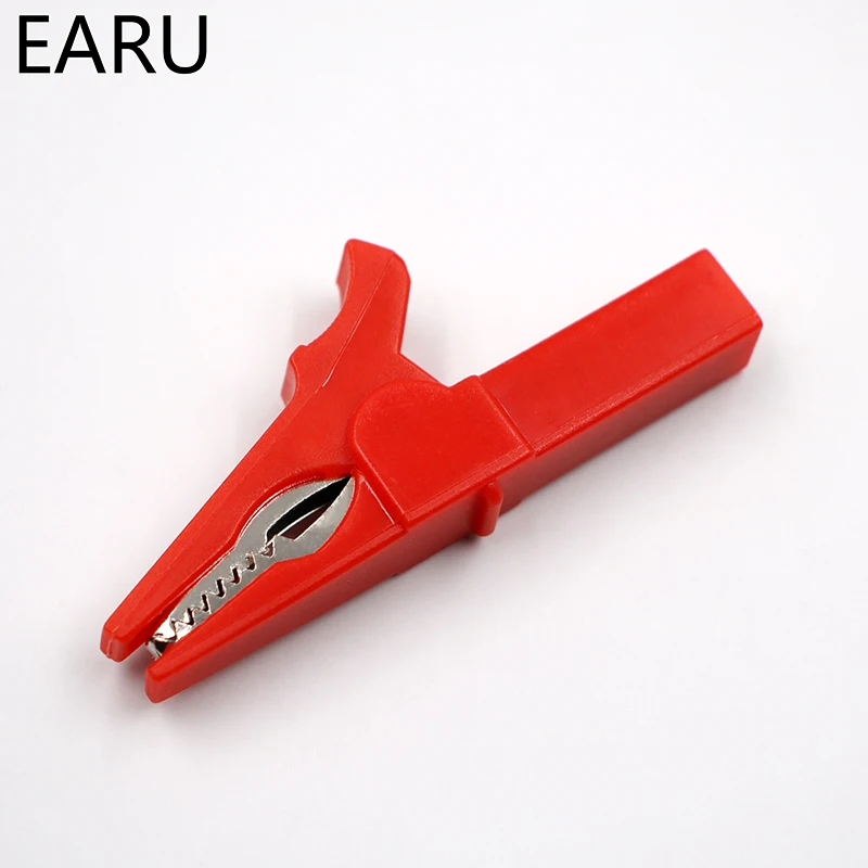 2PCS Battery Test Clip 55MM HV Alligator Clip For Banana Plug 4mm Multimeter Pen Cable Probes Crocodile Battery Car Auto