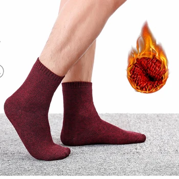 

Hot men's socks 5 pairs of men's thick cotton socks winter warm towel socks national style 10 color socks men