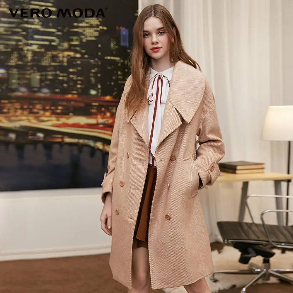 Vero Moda женское двубортное пальто с лацканами | 318327565