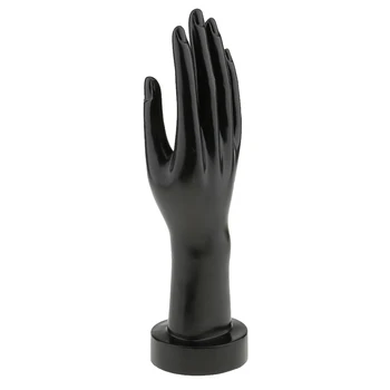 

12 Inch Female Mannequin Hand For Jewelry Bracelet Ring Glove Display Black