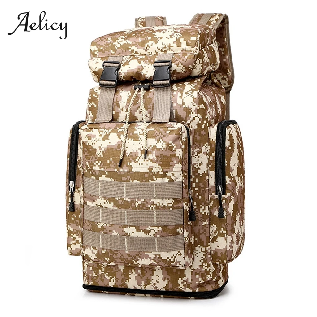Aelicy 40L путешествия рюкзак Для мужчин военный походный рюкзак Водонепроницаемый 17-дюймовый ноутбук дорожная сумка в камуфляжной расцветке рюкзак для Для мужчин