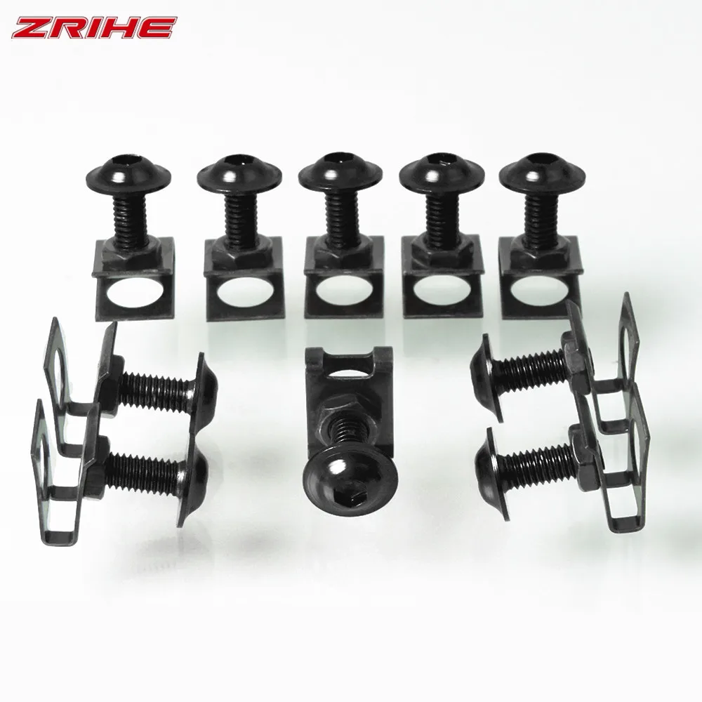 

10 whole vehicle screw diameter 6 mm Motorcycle Universal Bolts Fairing Body Scooter Nuts Bolts FOR BMW F800R F800GT