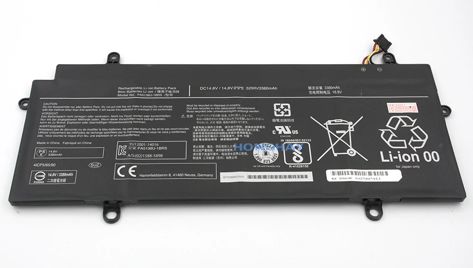 Honghay-bateria original para laptop toshiba, compatível com varas de entrada