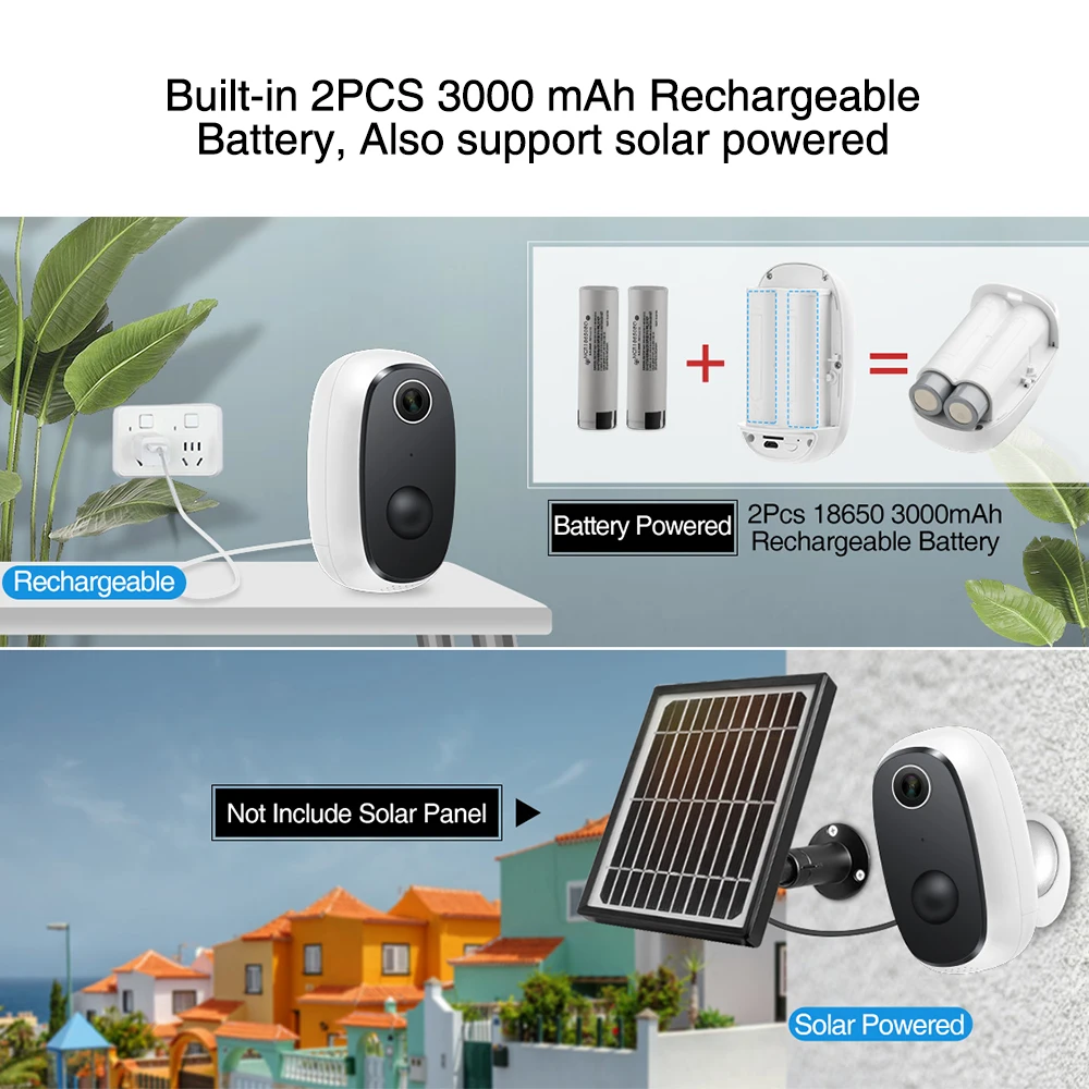 Водонепроницаемая беспроводная камера видеонаблюдения HD 1080P Wi Fi|Камеры