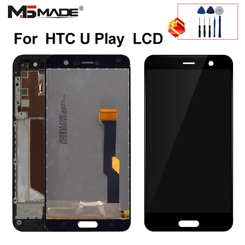 

5.2" Original For HTC U Play LCD Touch Screen Digitizer Display Replacement Parts For HTC U-2h / U-2u With Frame 100% Tested