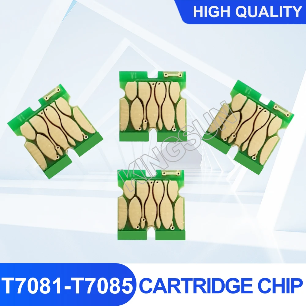 

5 шт., чип T7081 - T7085 для принтера Epson SureColor P9570/7570/T3280/5280/7280/5280D/7280M/5280DM/7280DM/5280MF/7280MF