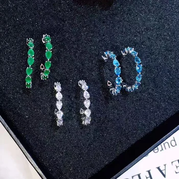 

Alluring Brilliant Marquise Clear CZ Earrings For Women Jewelry 2017 Autumn