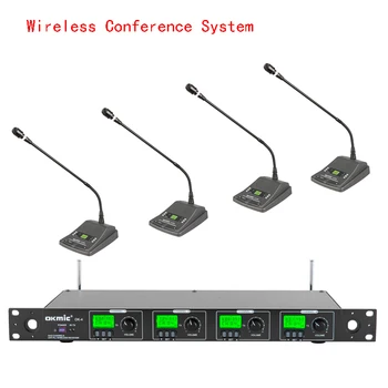 

OKMIC OK-4/978 professional UHF conference wireless system 4 channels multichannel Wireless conference system Select frequency