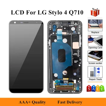 

6.2" For LG Stylo 4 Q710 Q710MS Q710CS LCD Display Touch Screen Digitizer Assembly With Bezel Frame