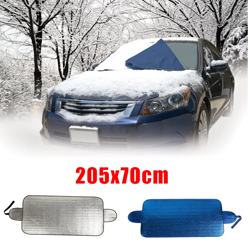 Vehemo 205X70 см лобовое стекло крышка Солнцезащитная Накладка для машины авто лобовое стекло Зонт зимнее ветровое стекло утолщенный щит