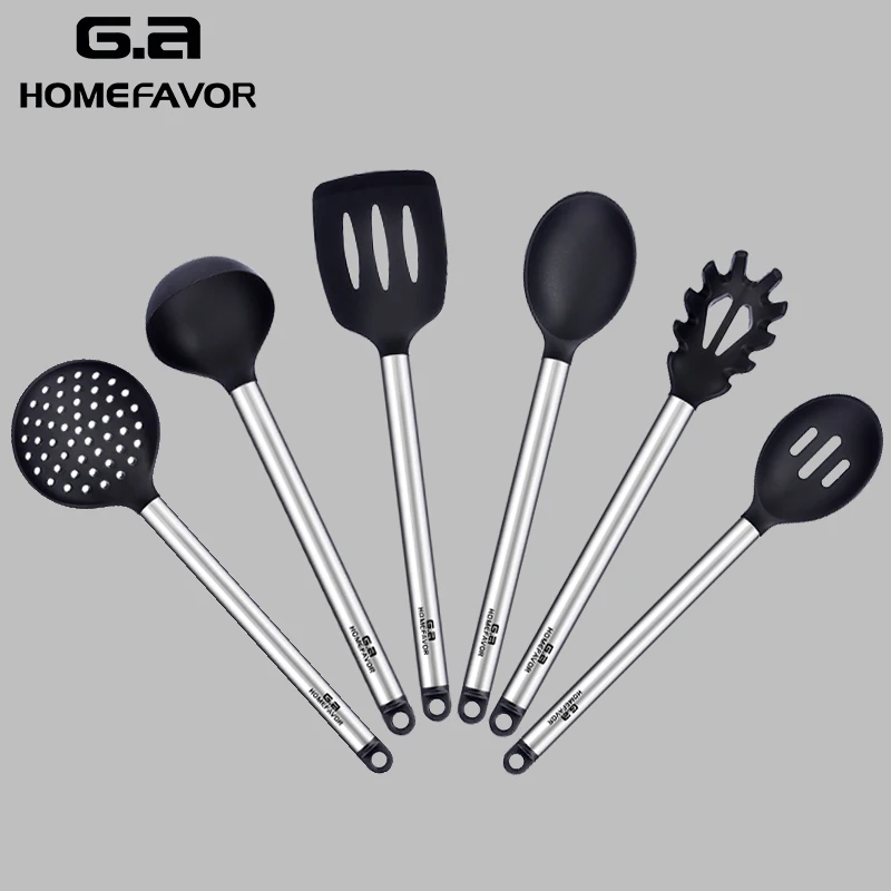 G. a HOMEFAVOR 6 шт. силиконовая кухонная посуда набор пищевой шпатель ложка