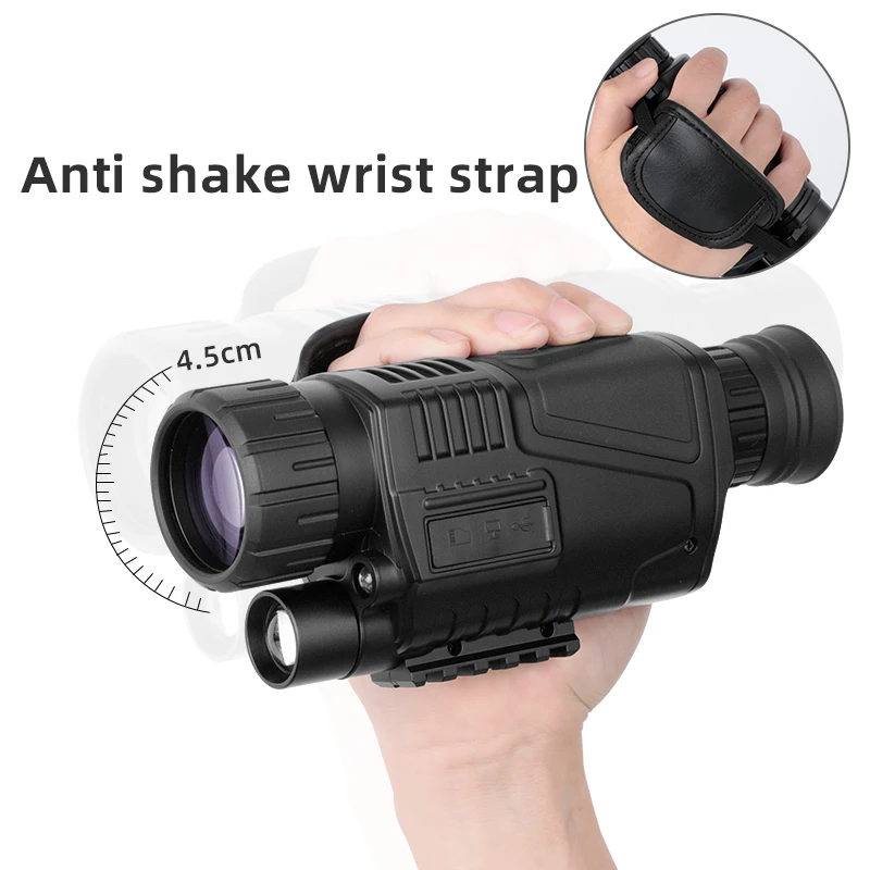 US $105.90 Powerful Infrared Night Vision Monocular Telescope Military Hunting Hd Scope Digital Zoom Camera Device Goggles Black Portable