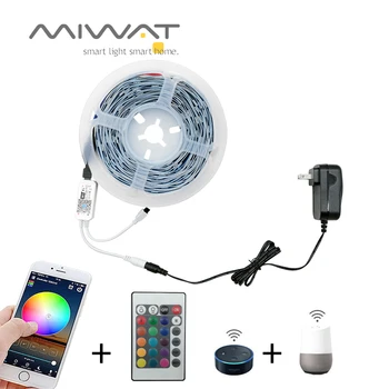 

5M/10M LED Strip 30Leds/M IP65 Wifi RGB Led Strip Light SMD5050 DC12V Flexible Light Led Ribbon Tape Home Decoration Lamp