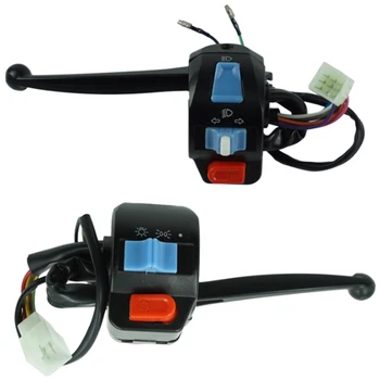 

1 Pair Waterproof Motorcycle Left and Right Handlebar Control Switch Horn