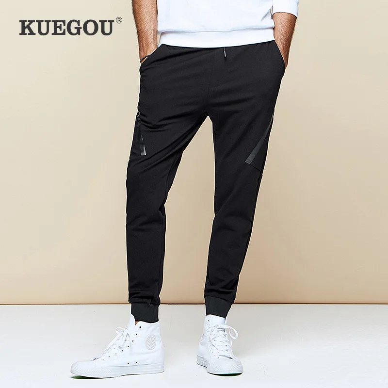 Kuegou men's casual pants spring autumn beam sweatpants han edition slim fashion pants KK-2953 Kuegou men's casual pants spring autumn beam sweatpants han edition slim fashion pants KK-2953