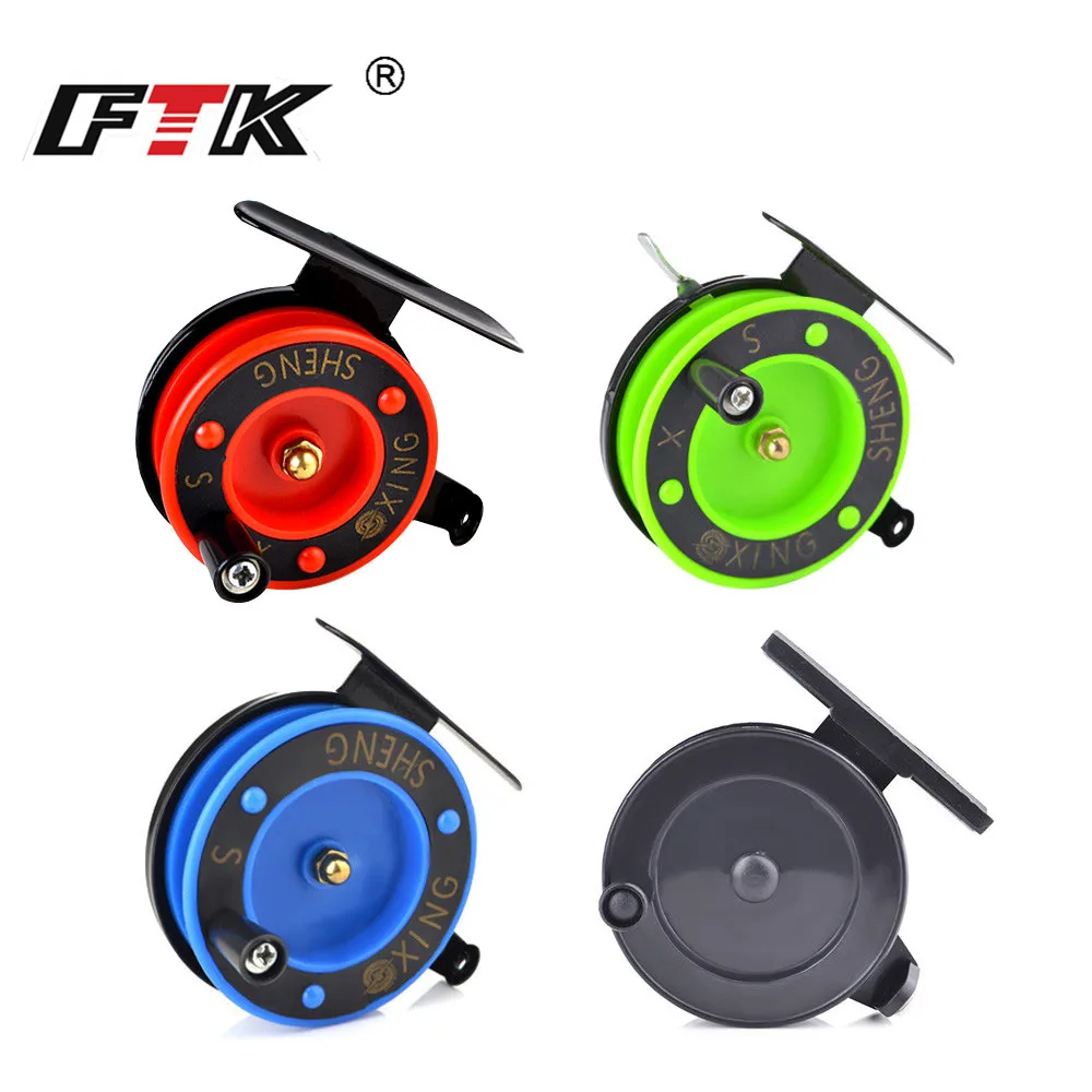

FTK Winter Ice Fishing Vessel Wheel Lightweight Mini Ice Fishing Reel 1:1 Pesca Fishing Tackle 1pcs 6 Styles