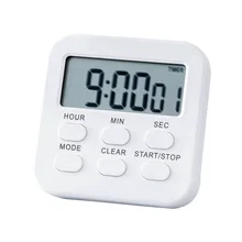 Английский студенческий художественный таймер с таймером обратного отсчета, Многофункциональные кухонные напоминания, маленькие часы с зажимом, держателем, таймером