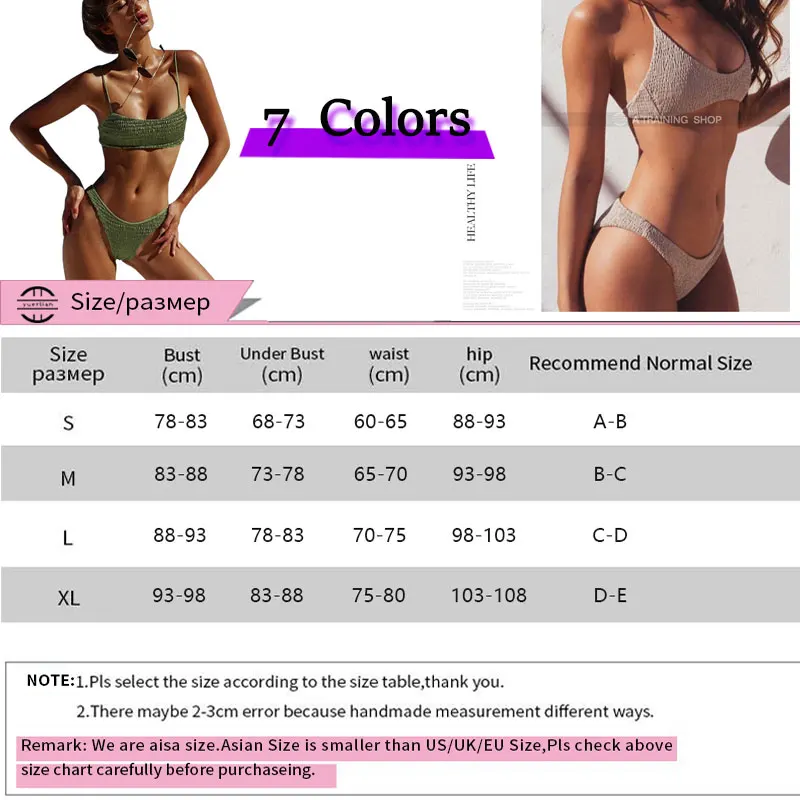 Pleated bikinis women