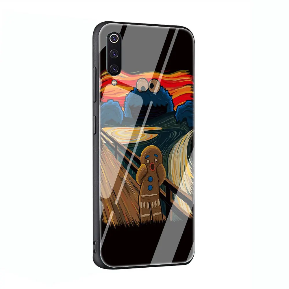 Edvard Munch чехол с закаленным стеклом для Xiaomi 8 Lite A1 A2 9 Redmi Note 5 6 7 Pro 6A 4X F1 - Цвет: G2