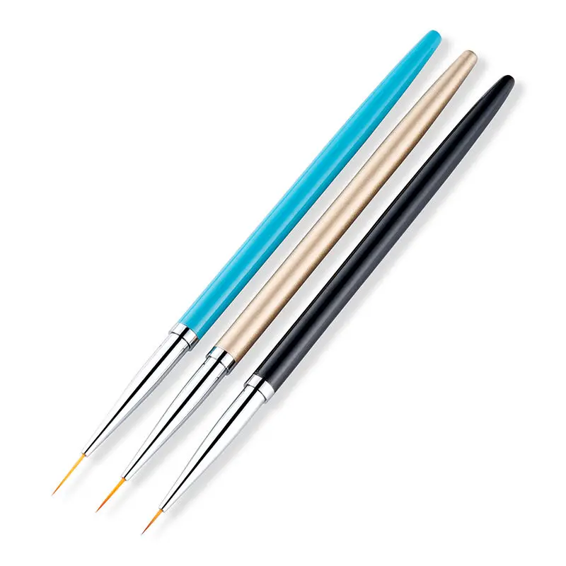 3 шт./компл. для дизайна ногтей ручка для рисования 3D Советы DIY акриловые кисти для УФ-геля Набор для рисования Цветочная линия сетка