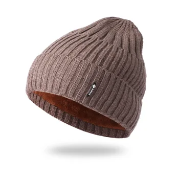 

Hat autumn new ladies pointed hat wool hat winter warm and velvet pullover knit hat