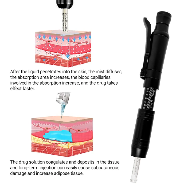 Hyaluronic Acid Pen 2 IN 1 High Pressure Anti Wrinkle Face lip filler injections Tattoo Supplies