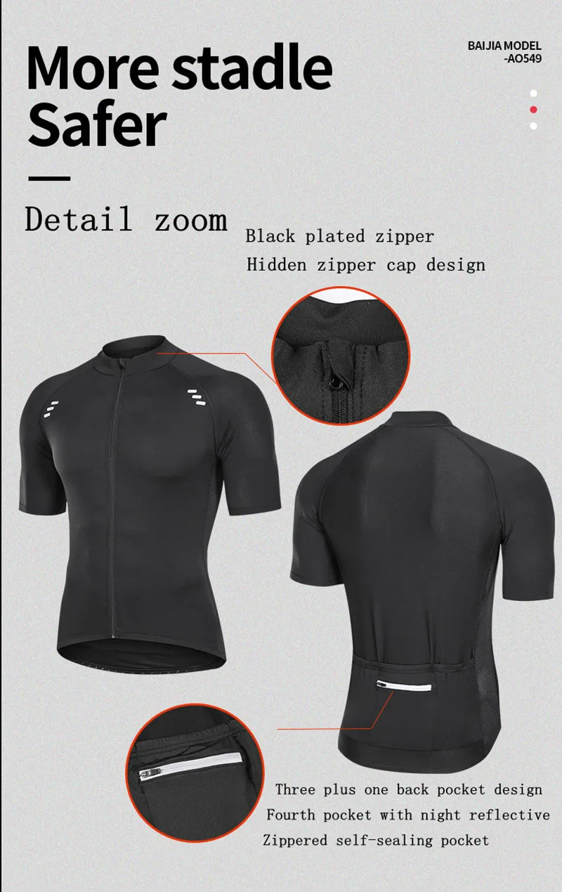 High Quality Summer Men's Short Sleeve Cycling Jersey Shirt Maillot Ropa Ciclismo Tops MTB Bike Clothing Short Sleeves