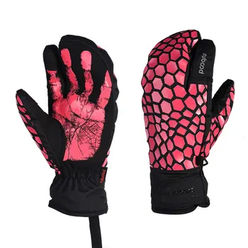 

1 Pair Full Finger Mittens Sports Waterproof Snowboarding Climbing Ski Gloves Riding Windproof Thickened Outdoor Snowmobile